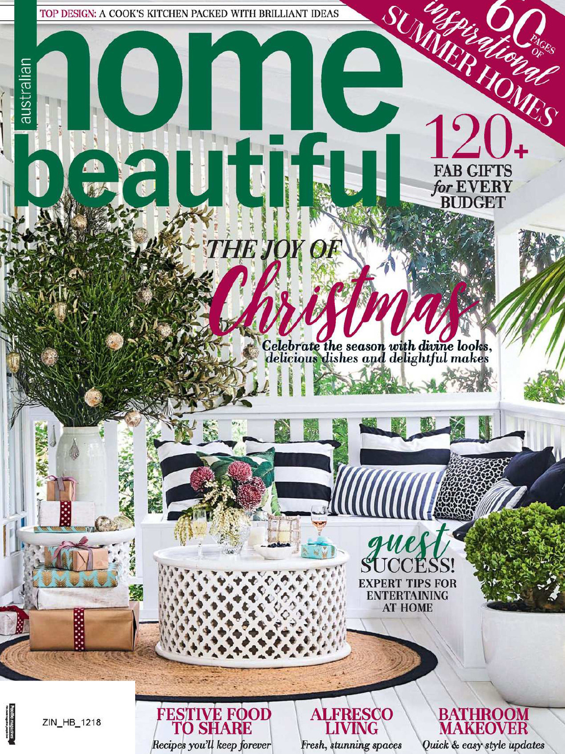 《Home Beautiful》澳大利亚版时尚家居杂志2018年12月号
