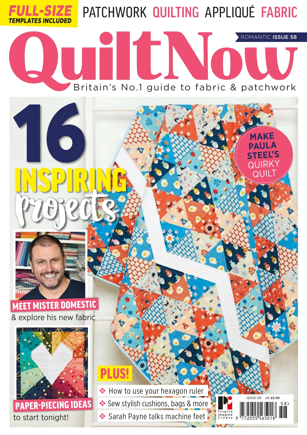 《Quilt Now》英国版时尚拼布杂志2019年02月号