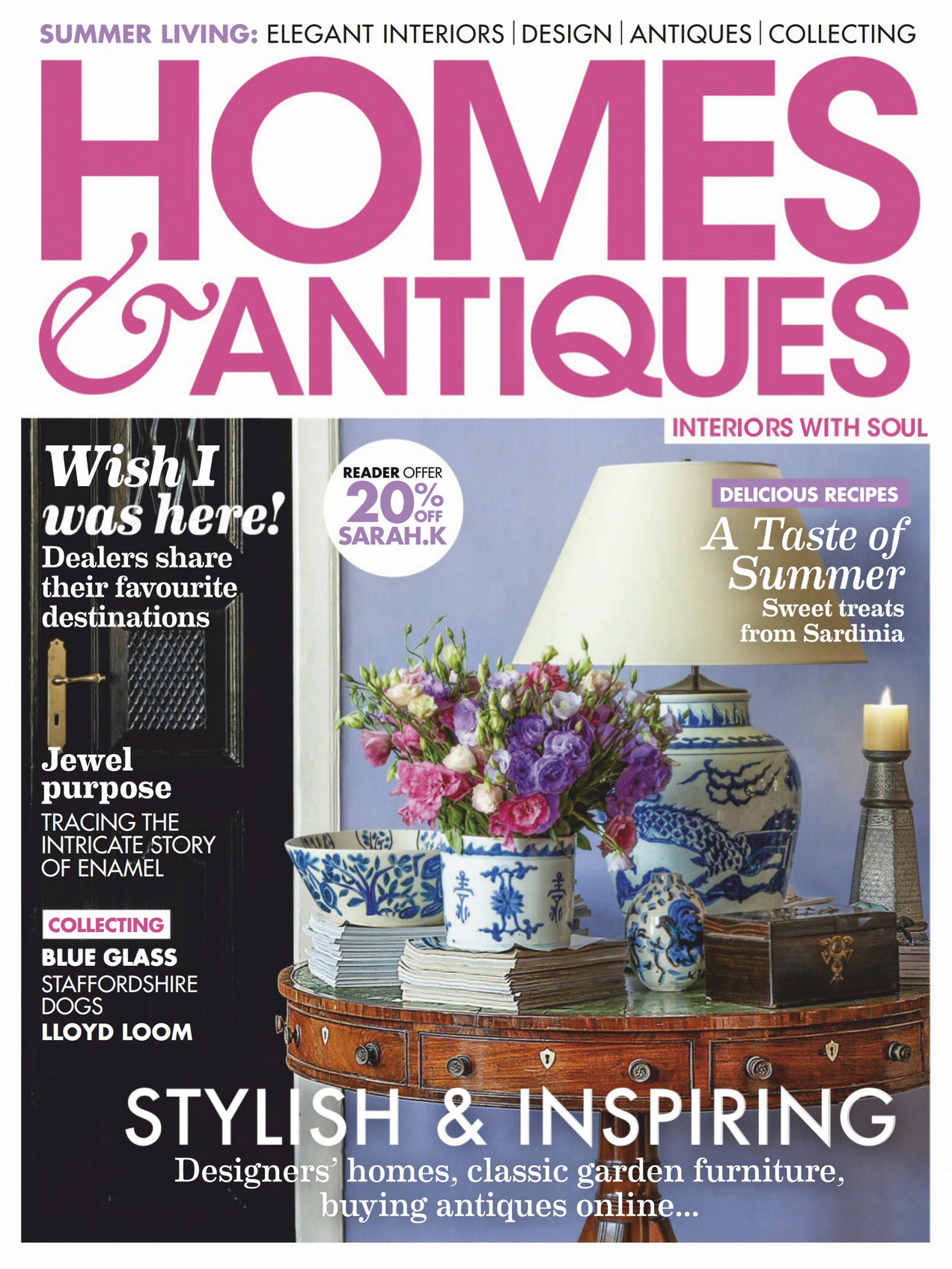 《Homes & Antiques》英国版时尚家居杂志2020年07月号