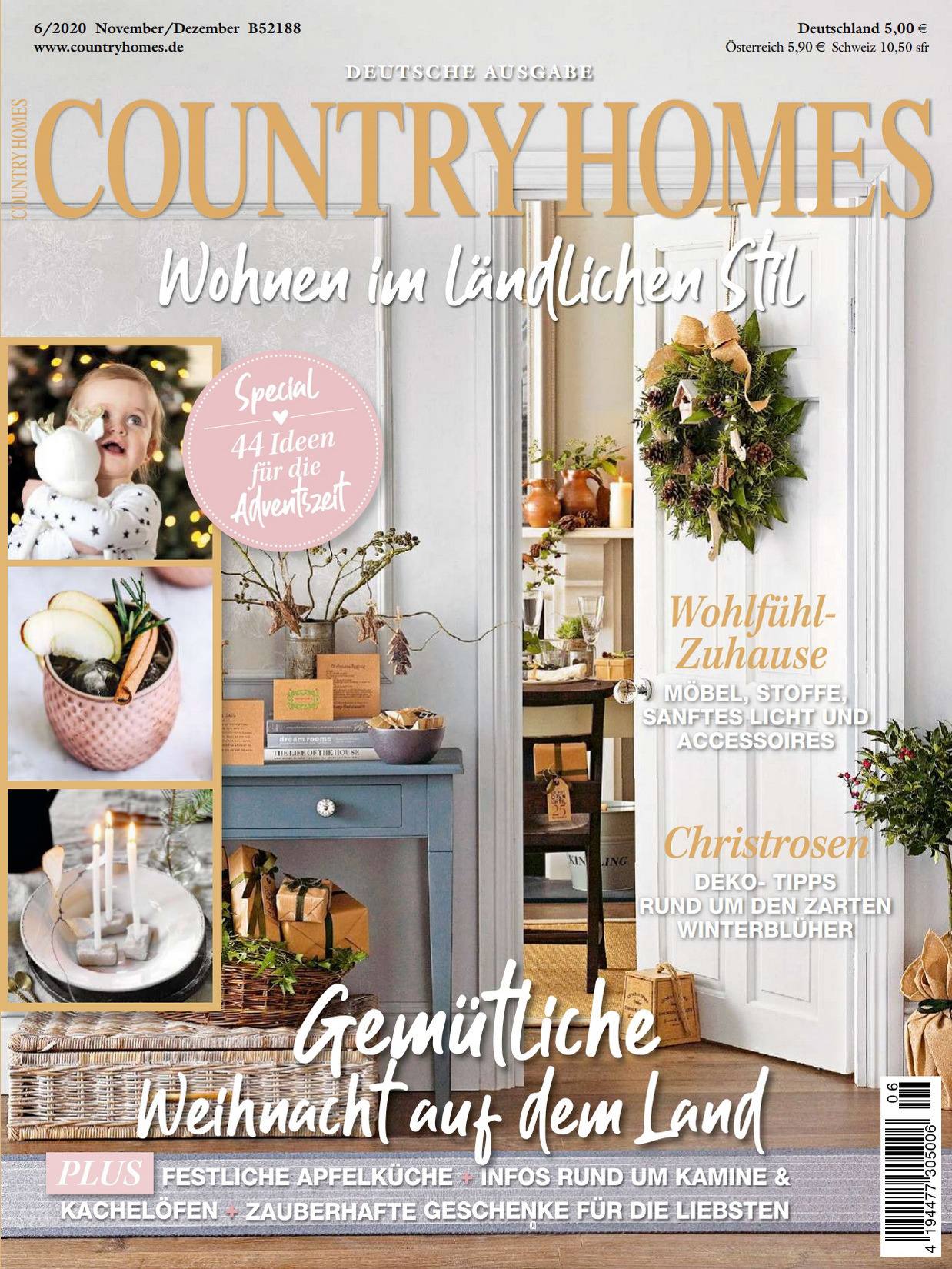 《Country Homes》德国版时尚家居杂志2020年11-12月号