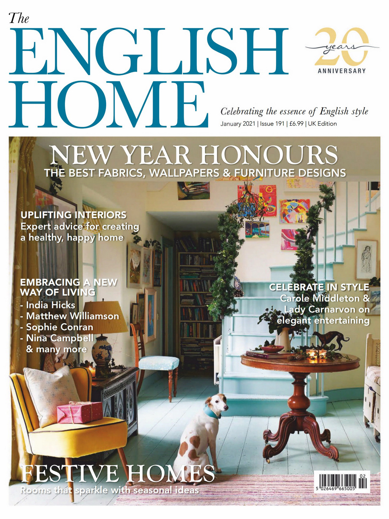 《The English Home》英国版时尚家居杂志2021年01月号