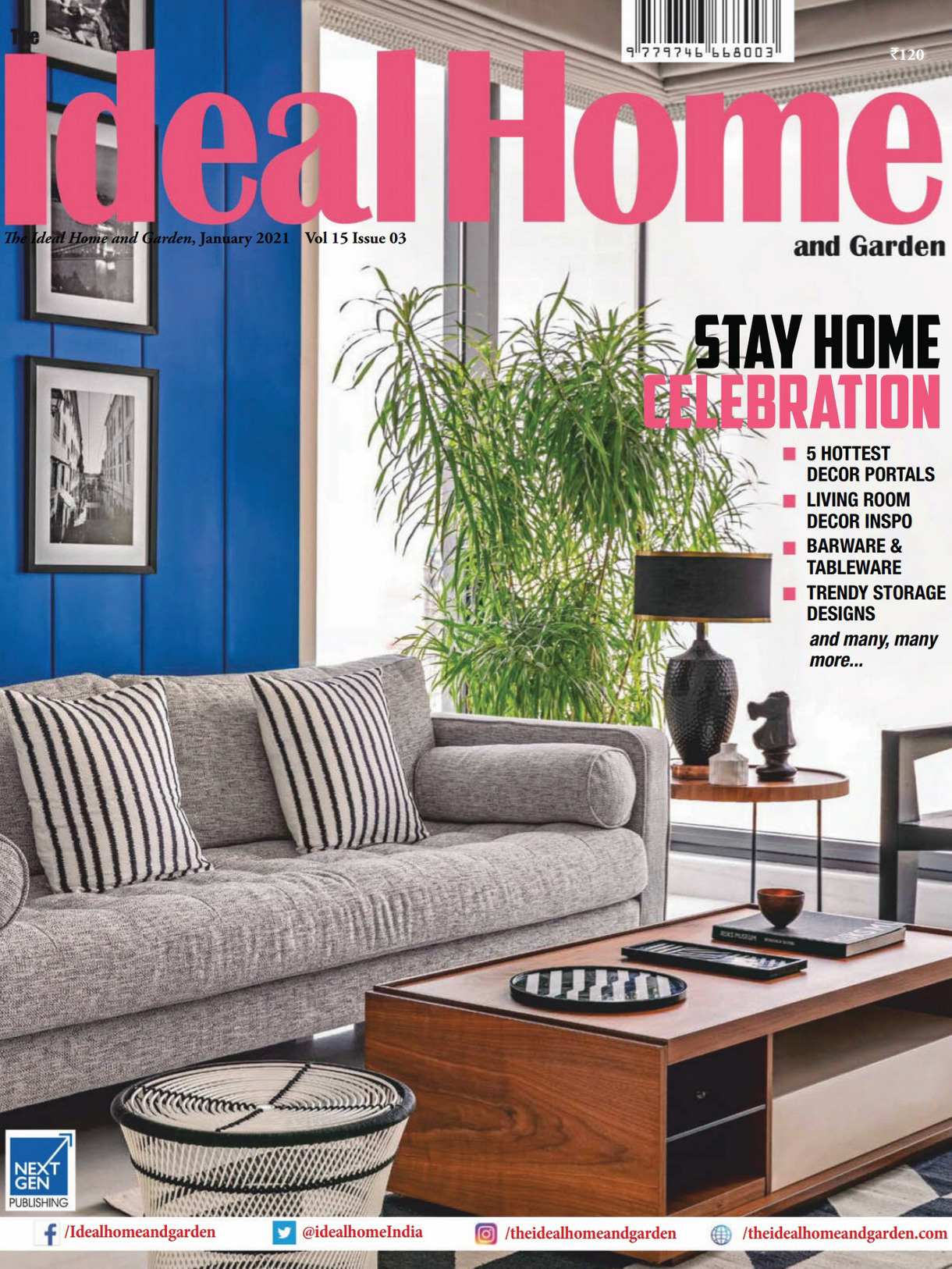 《The Ideal Home and Garden》印度版理想的家园杂志2021年01月号