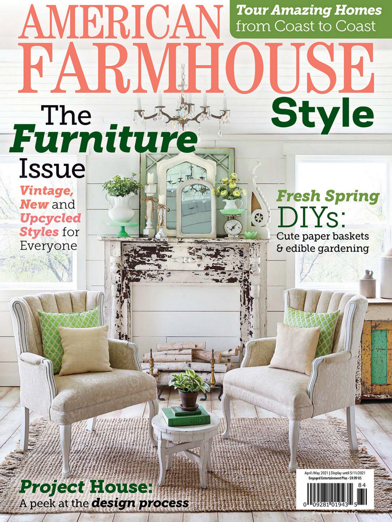 《American Farmhouse Style》美国版时尚室内设计杂志2021年04-05月号