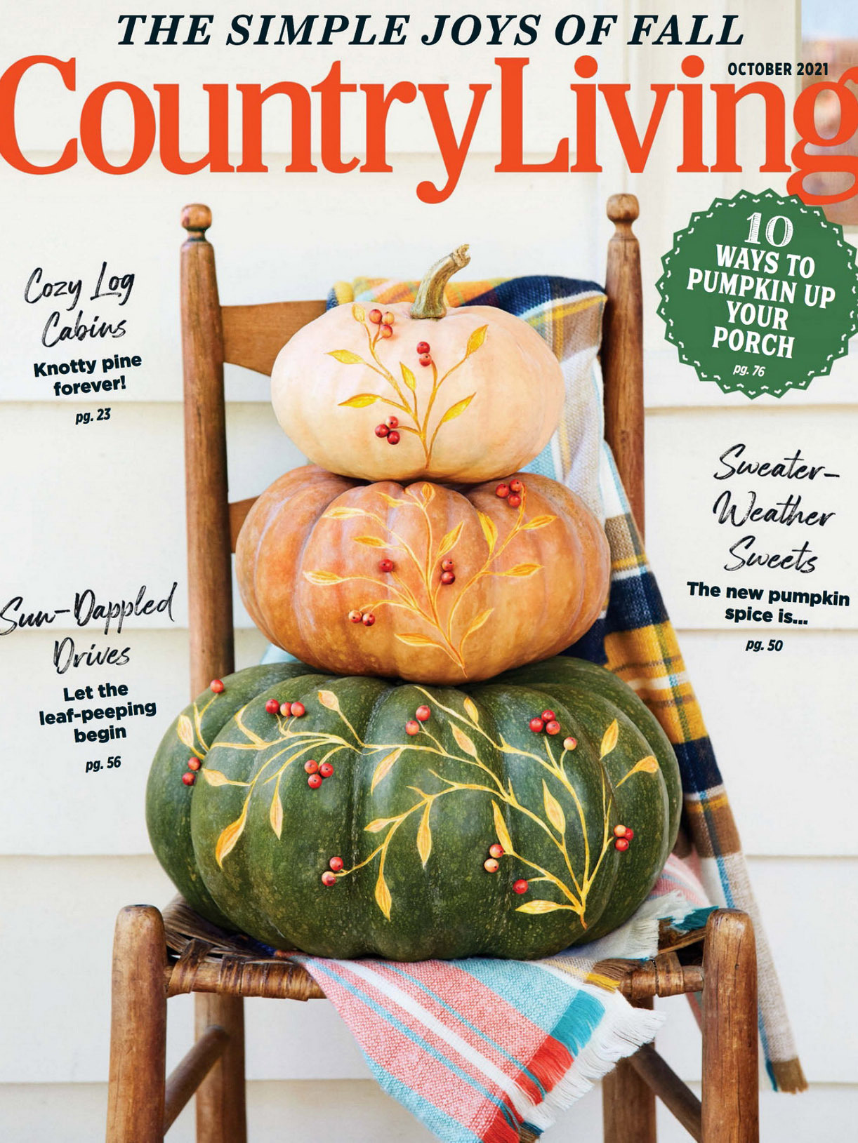 《Country Living》美国版时尚家居杂志2021年10月号