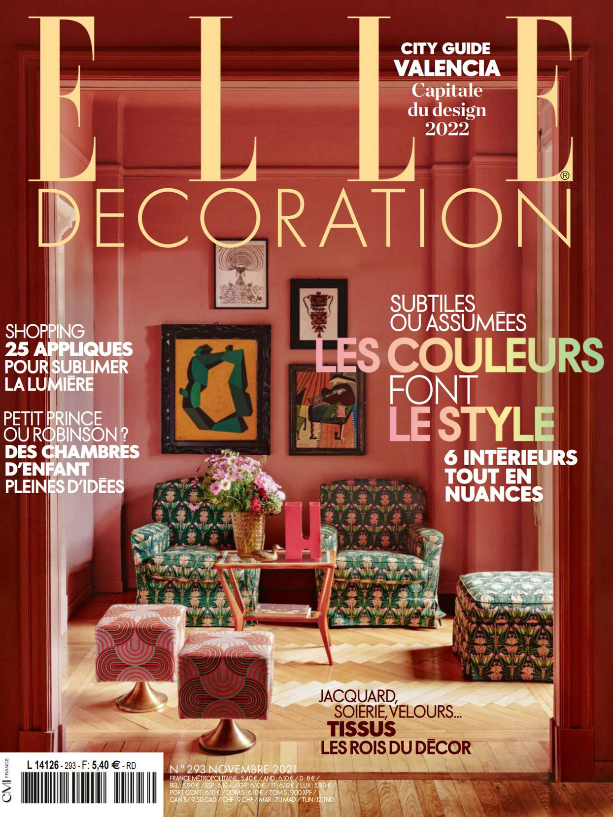 《Elle Decoration》法国家居装饰杂志2021年11月号