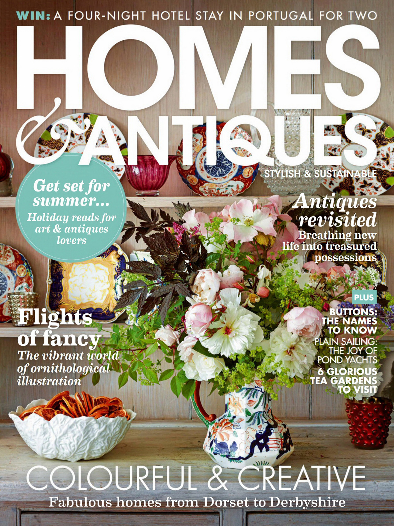 《Homes & Antiques》英国版家纺杂志2022年07月号