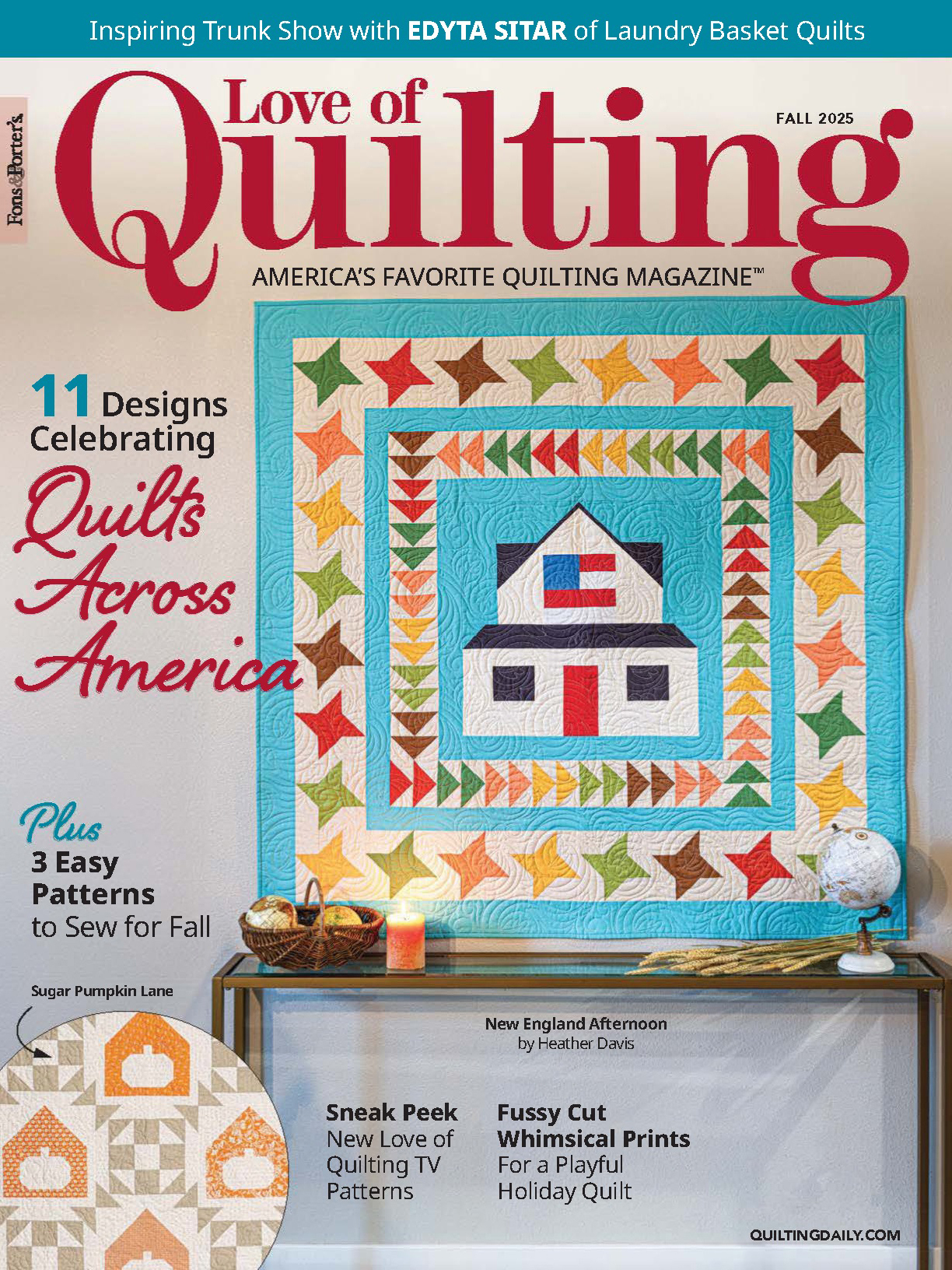 《Love of Quilting》美國時尚家居雜志2025年秋季