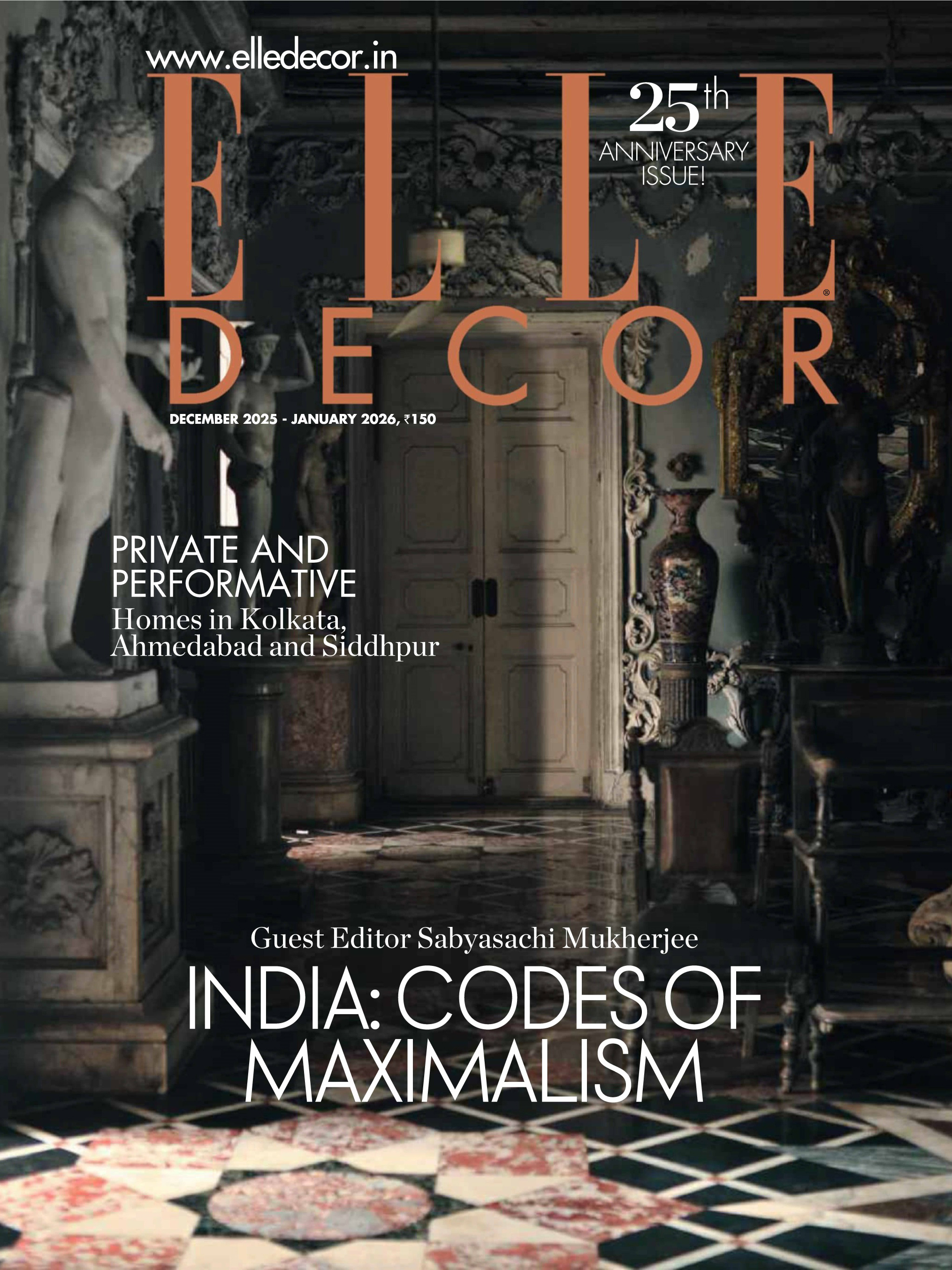 《Elle Decor》印度版2025年12月-02026年1月號家紡雜志