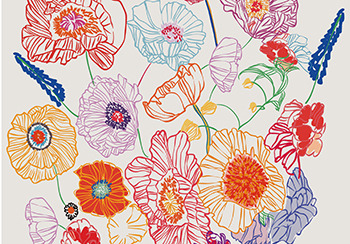 2018春夏家紡圖案趨勢預(yù)測--罌粟花開