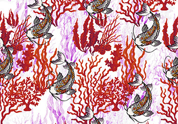 2019春夏家紡圖案趨勢預測--大魚海棠