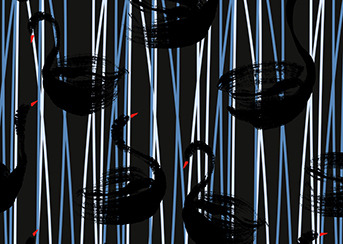 18/19秋冬家紡圖案趨勢預(yù)測-黑天鵝