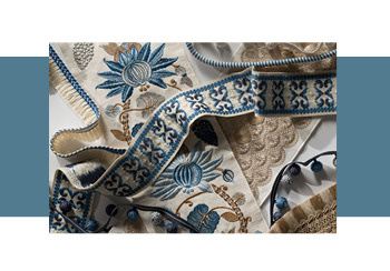 19/20秋冬軟裝布藝趨勢預測&mdash;邊條花（矢量）