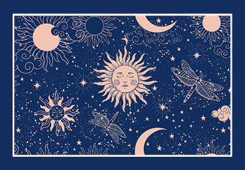 2021春夏家紡關鍵花型推薦--星圖占卜（矢量）