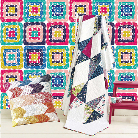 2017春夏家紡雜志熱門款式推薦丨艷麗拼布絎縫被