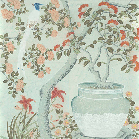 2017秋冬床品家居流行趨勢 | 中式花鳥